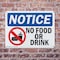 Signmission No Food Or Drink, 10 in W x Rectangle, Plastic OS-2PACK-NS-P-710-L-14607 - alternate 5